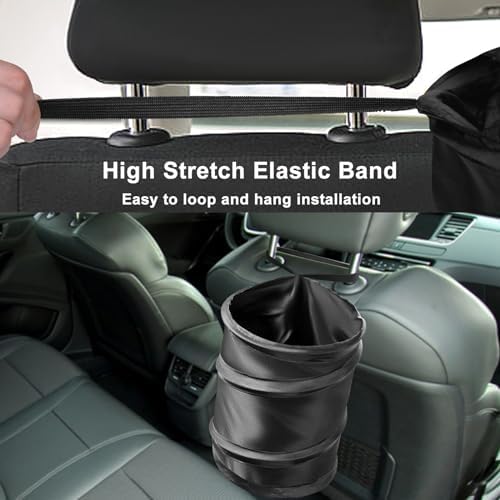 Car Trash Can, 2 Packs 2.6 Gallons Collapsible Car Garbage Can - Image 4