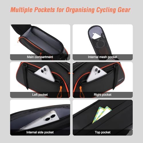 MOSISO Bike Rack Bag, 8L Waterproof Bicycle Rear Rack Trunk Bags - Image 5
