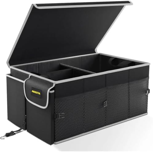 MIKKUPPA Trunk Organizer with Lid - 65L Collapsible Car Organizer by MIKKUPPA
