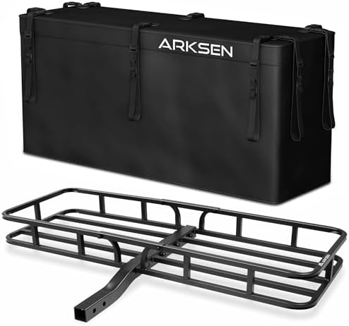 ARKSEN 53" x 19" x 5" Steel Hitch Cargo Carrier by ARKSEN