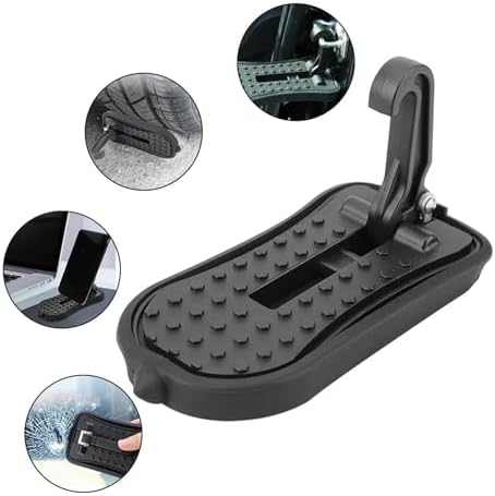 Universal Foldable Car Door Step Pedal Multifunctional Auxiliary Foot Pegs - Image 2