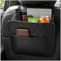 2 PCS Car Seat Back Organizer, Durable Leather Trash Bag Hanging Backseat by Unknown