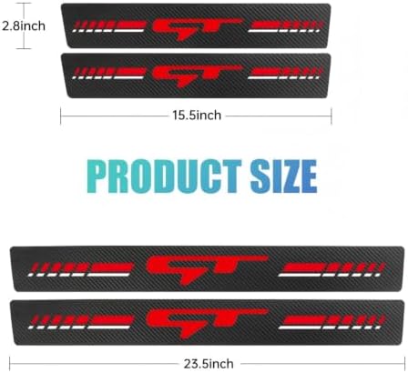 4-Pack Car Door Sill Guards Anti-Scratch Threshold Stickers - Image 2