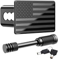 American Flag Metal Trailer Hitch Cover by KINIDAS
