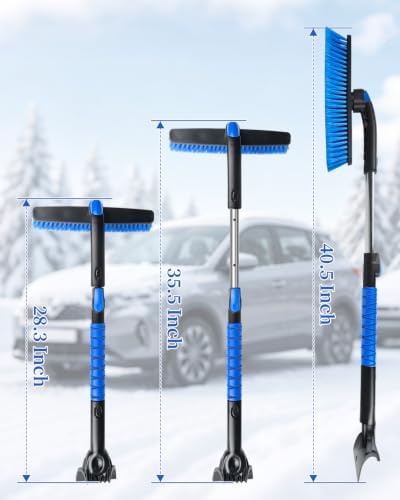 40.5‘’ Extendable Snow Brush & Ice Scraper - Image 7