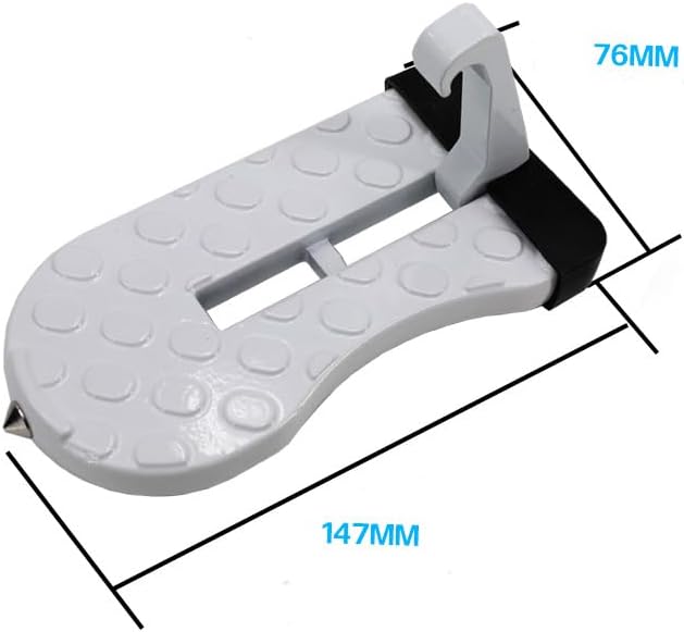 Car Door Step with Glass Breaker Safety Hammer & Roof Rack Access, Car - Image 2