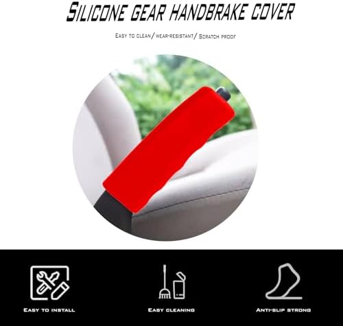 1 Pcs Car Handbrake Cover, Car Silicone Handle Sleeve, Brake Grip Sleeve - Image 5