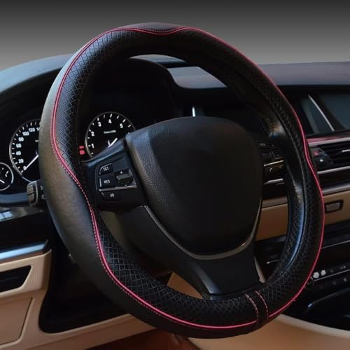 Steering Wheel Cover, Car Accessories 14.5-15 Inch Leather Steering Wheel Cover by Unknown