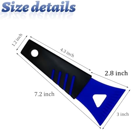 Ice Scraper for Car Windshield, Auto Freezer Shovel Defroster, Universal Fit - Image 2