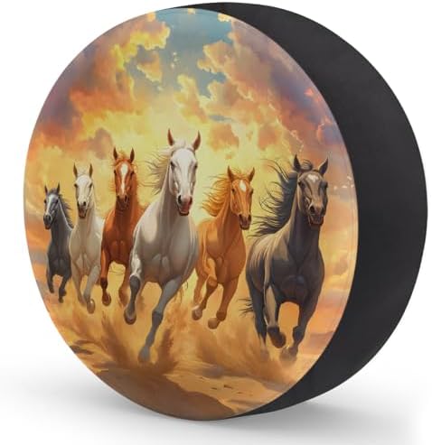 Fun Horse Animals Spare Tire Cover Dust-Proof Wheel Protector - Image 2