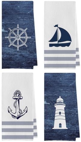 Nautical Hand Towel by Geqtt