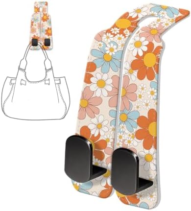 PU Leather Car Seat Hook, Storage Headrest Hanger, Cute Car Backseat Organizer - Image 6