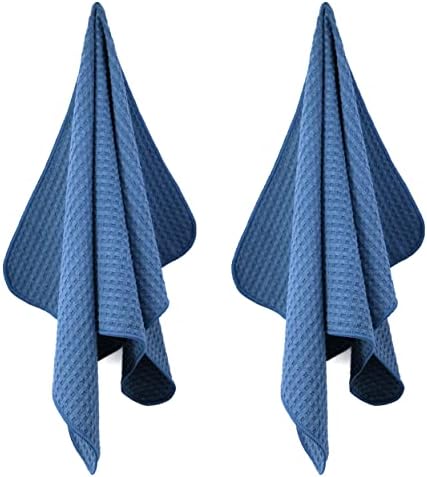 POLYTE 380 GSM Microfiber Waffle Kitchen Dish Tea Towel, 16x28 in, 8 Pack - Image 2
