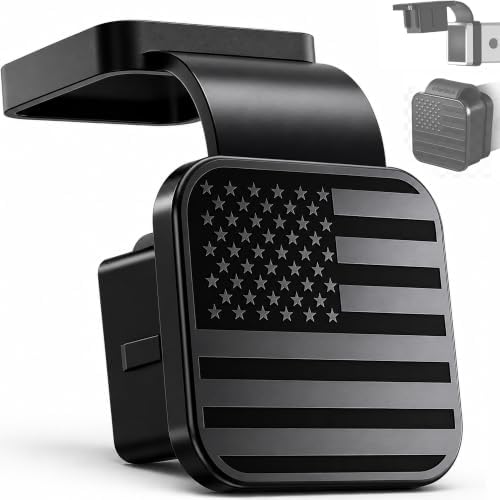 2" USA American Flag Hitch Cover by AutoAccessores