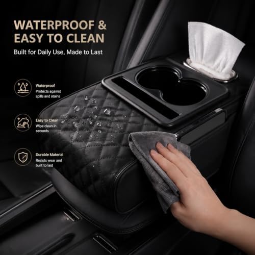 Zpana 4 in 1 Car Center Console Armrest Pillow, Memory Foam - Image 5