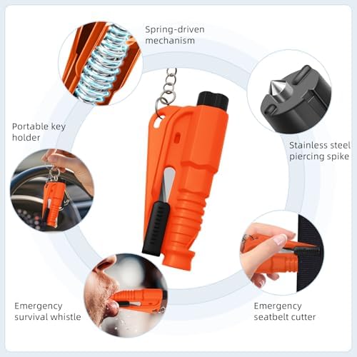 24 Pcs Car Window Breaker Key Chains - Image 4