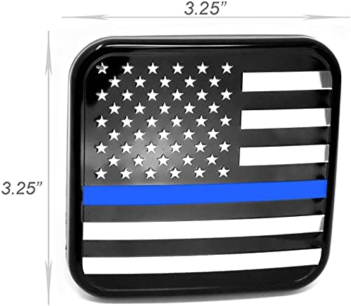 MULL USA Flag Metal Hitch Cover Plug - Image 2