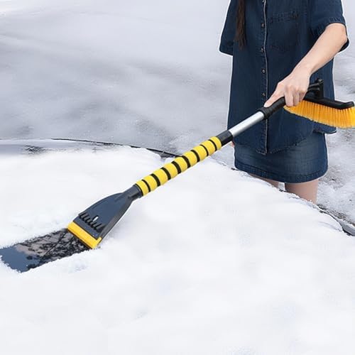 3. Heavy-Duty Ice Scraper Tool Featuring Rotatable Dense Bristles & Detachable - Image 3