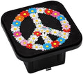 Swono Peace Flower Symbol Trailer Hitch Covers by Swono
