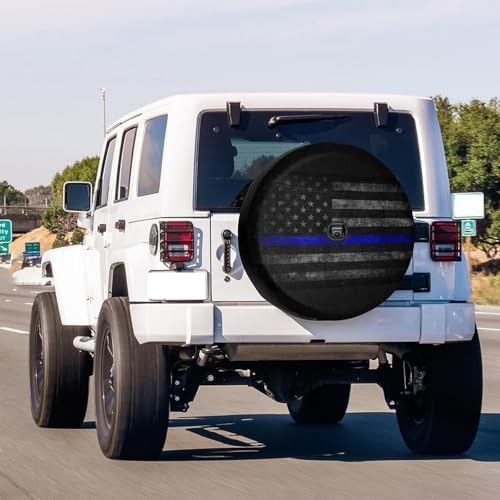 Thin Blue Line Spare Tire Cover - Image 2