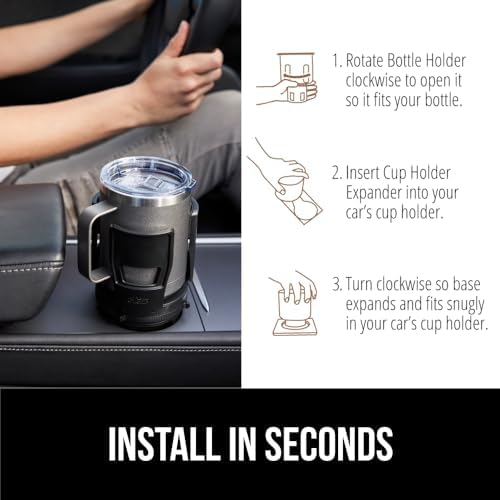 GORILLA GRIP Patent Pending Adjustable Car Cup Holder Expander - Image 6