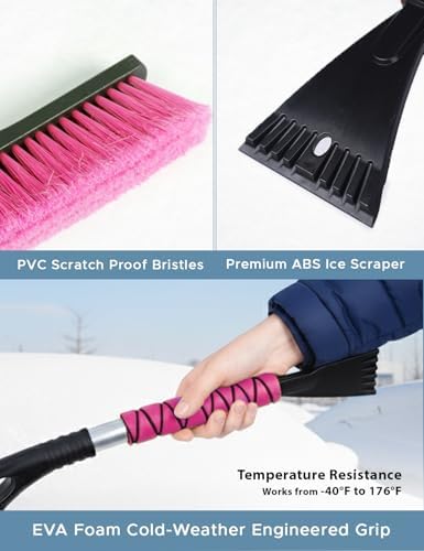 Autovir 27" Car Snow Brush and Ice Scrapers - Image 6