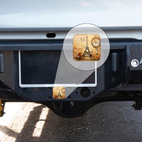 Hitch Cover Fits for 2-Inch Hitch, Vintage Eiffel Tower - Image 5