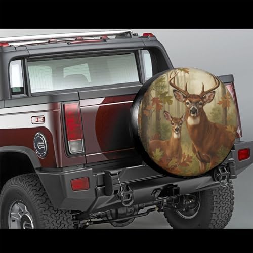 Deer Spare Tire Cover Wheel Protector Universal Fit - Image 3