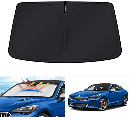 KUST Windshield Sun Shade for 2018-2021 2022 2023 Kia Stinger Window by KUST