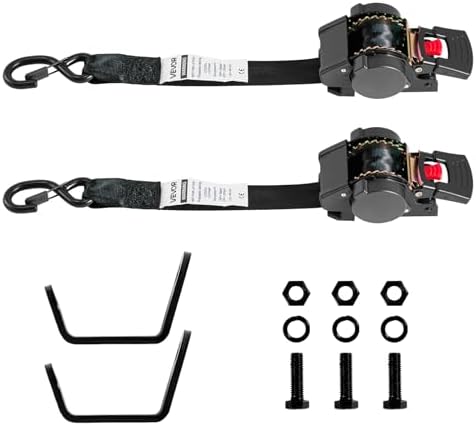 VEVOR Wheel Chock Tie-Down Kit, Fixed Trailer Tie Down Strap, Car Tie Down Kit by VEVOR