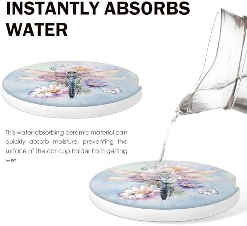 Dragonfly Car Coasters Set of 2 - Image 4