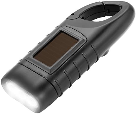 Simpeak 2-Pack Hand Crank Solar Powered LED Flashlight, Emergency Survival - Image 7