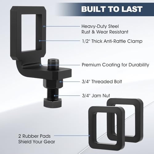 Anti Rattle Hitch Clamp 2 Inch & 2.5 Inch Heavy Duty Steel Hitch Tightener - Image 4