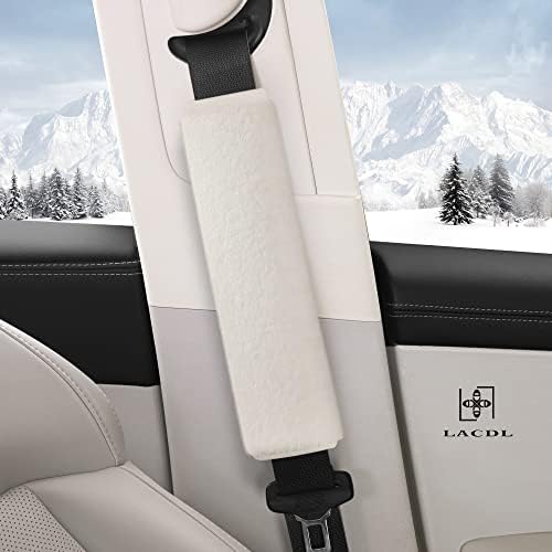 LACDL Extra Long Seatbelt Covers Super Soft Furry - Image 2