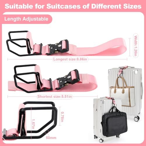 J Hook for Luggage Strap, Luggage Hook Strap Flight Attendant - Image 4