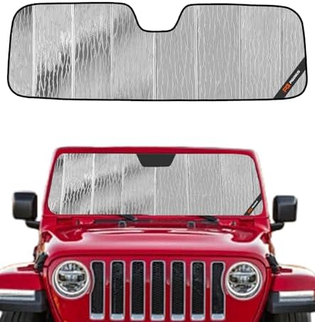 Pigenius Windshield Sunshade for Jeep Wrangler 1997-2006 Custom Front Window by Pigenius