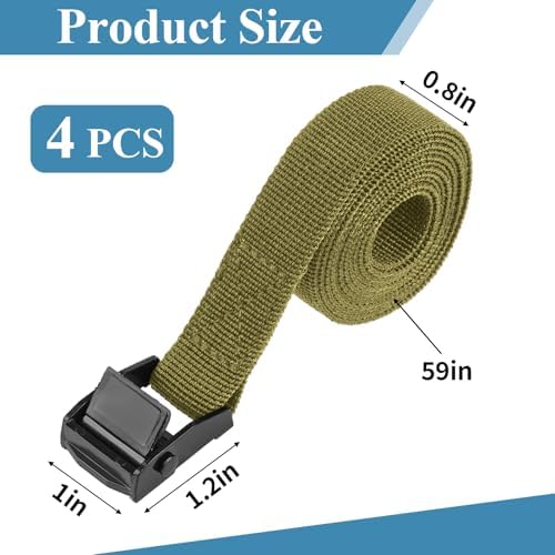 PEASUG Tie Down Straps, 4 Pack Lashing Straps - Image 4
