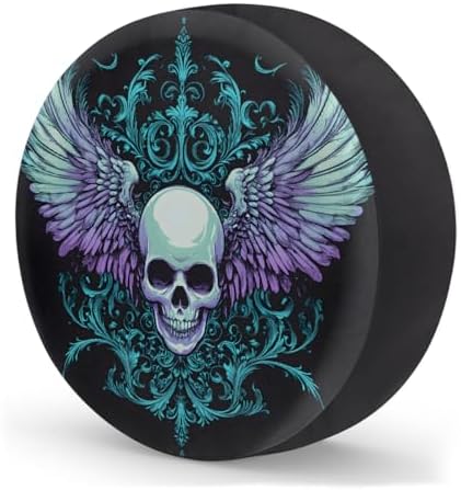 Cool Skull Gothic Spare Tire Cover Dust-Proof Wheel Protector - Image 2