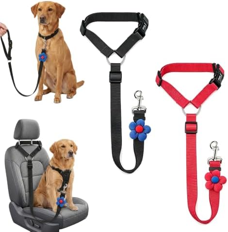 2 Pack Dog Car Seat Belt, 2026 New Pet Dog Leash by Unknown