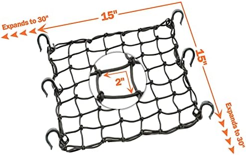 Small Cargo Net 15"x15" Stretches to 30"x30" - Image 6