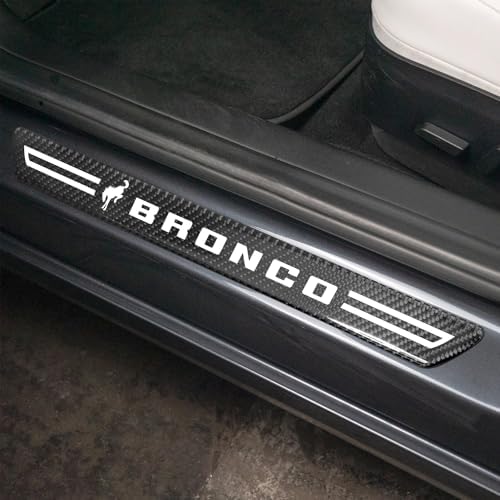 iPick Image for Ford new Bronco Real Carbon Fiber 4 Pcs Universal Door Sill - Image 3