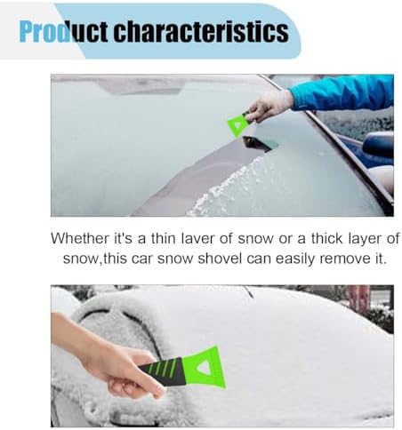 8PCS Ice Scraper for Car Windshield, No Scratch Plastic Ice Shovel Tools for - Image 4
