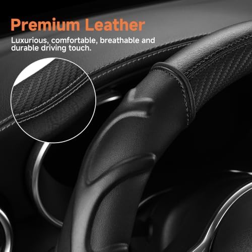 West Llama Car Steering Wheel Cover Anti-Slip, Sporty Design - Image 5