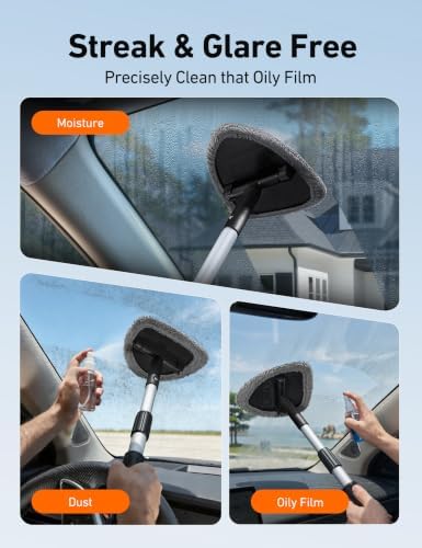 AstroAI 21" Extra-Long Windshield Cleaner Tool & Car Interior Detailing Kit - Image 6