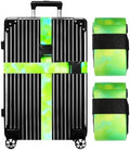 Luggage Straps for Suitcases TSA Approved-2 Pack Bright Personalized Luggage by GOWRAPS