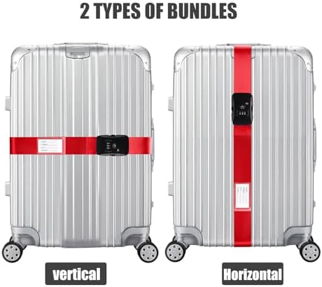 Veki Travel Luggage Straps for Suitcases, TSA Approved - Image 2