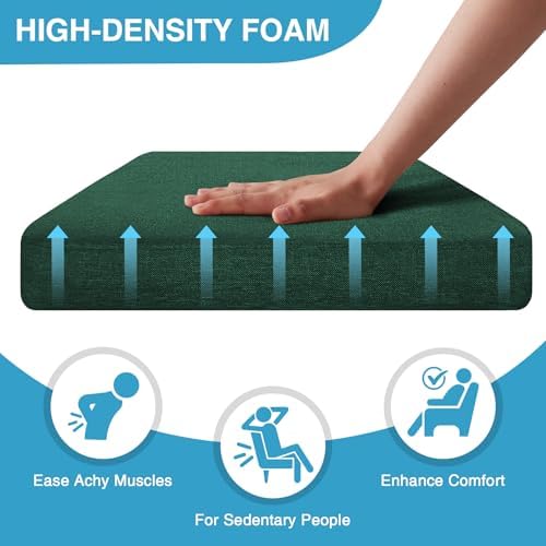IASEAHK Chair Cushions for Dining Chairs Set of 6, Non Slip Kitchen Chair Pads - Image 3