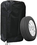 J&C Tire Cover Black 420D Tire Storage Bag Waterproof Spare Tire Bag Tote by J%26C