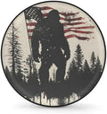 Spare Tire Cover for RV Trailer, American Flag Bigfoot Tire Covers Universal by Unknown