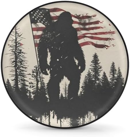Spare Tire Cover for RV Trailer, American Flag Bigfoot Tire Covers Universal by Unknown